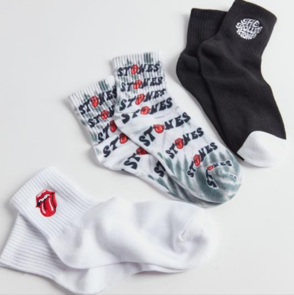 NIB ROLLING STONES Socks 3-pack